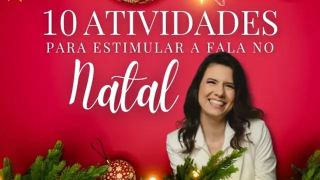 Capa: 10 Atividades para Estimular a Fala no Natal